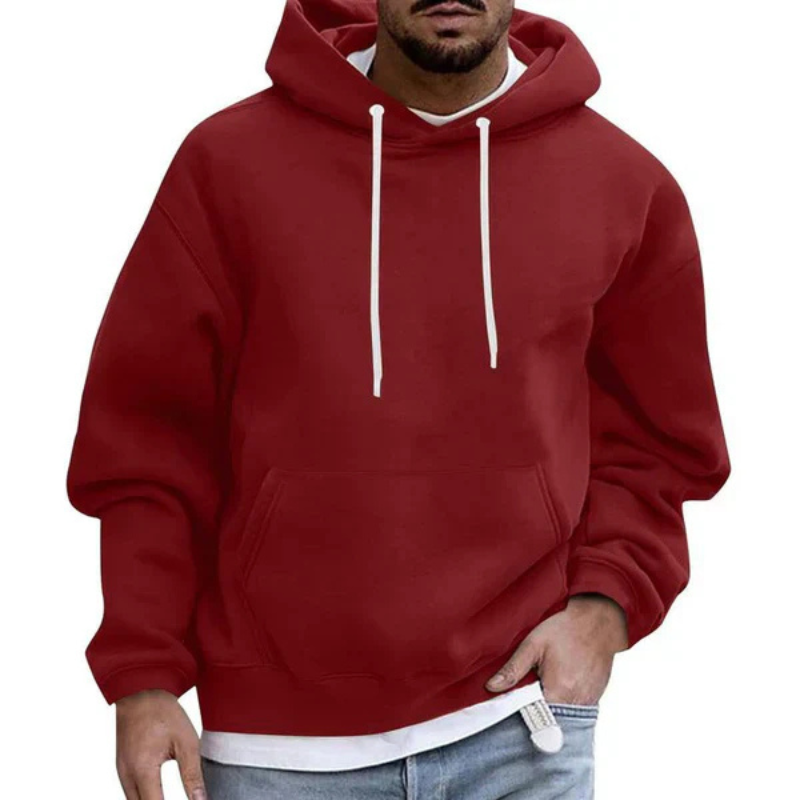 Stefan -  Relaxte oversized hoodie met praktische zakken
