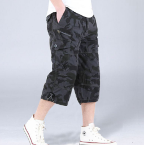 Adrian - Relaxed Lange Cargo Short met Ademend Comfort en Functionele Zakken
