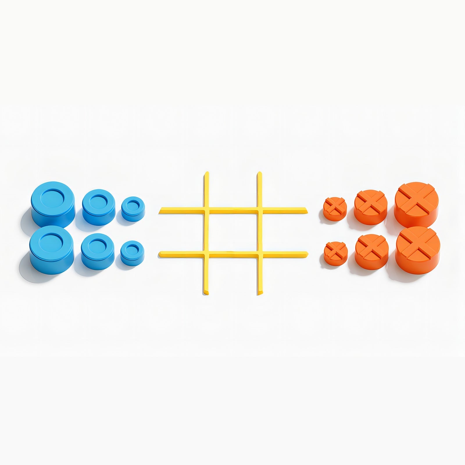 MentiBox - Rechthoekige elektronische puzzel met raster en knoppen