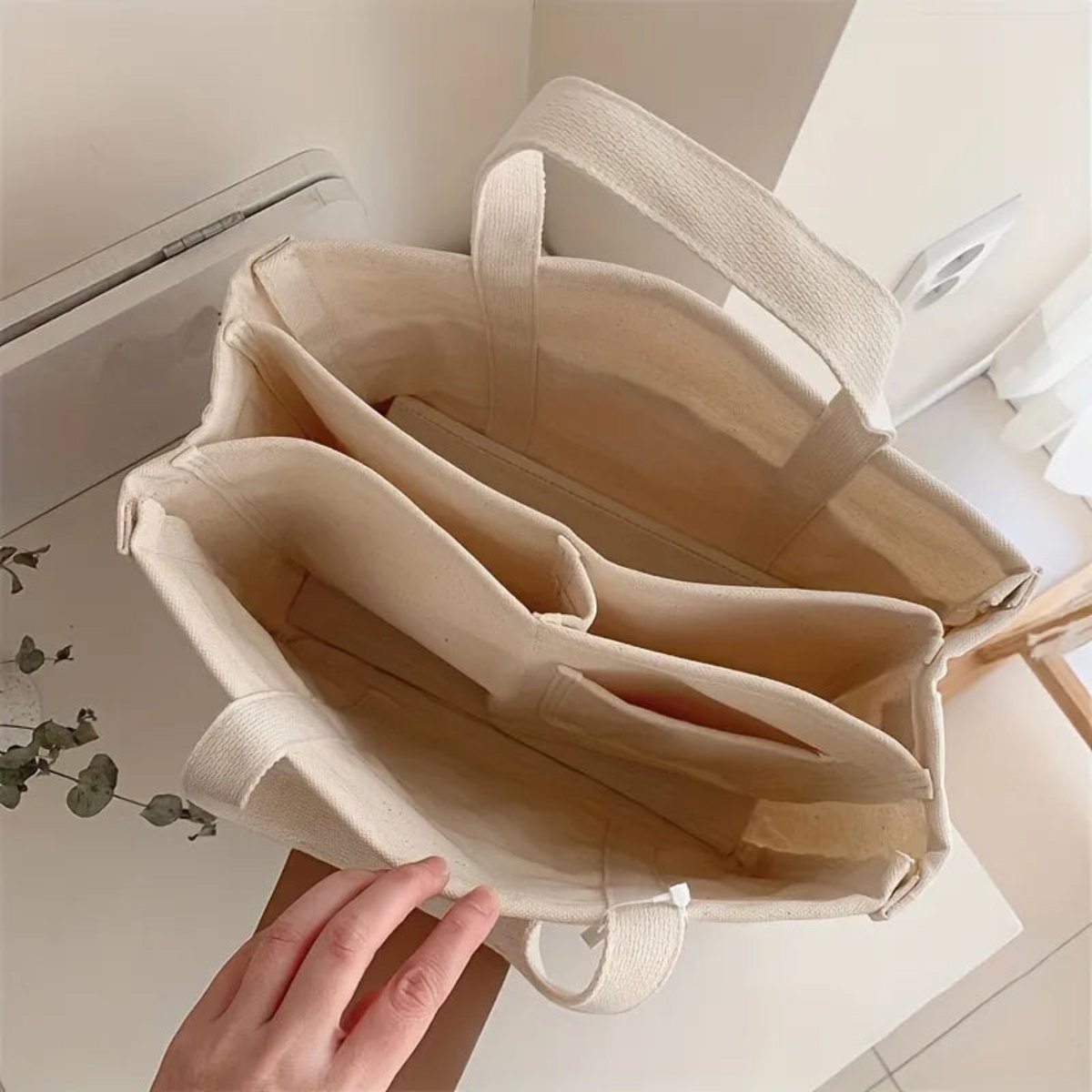 Mila – Sac fourre-tout classique avec plusieurs compartiments et bandoulière réglable