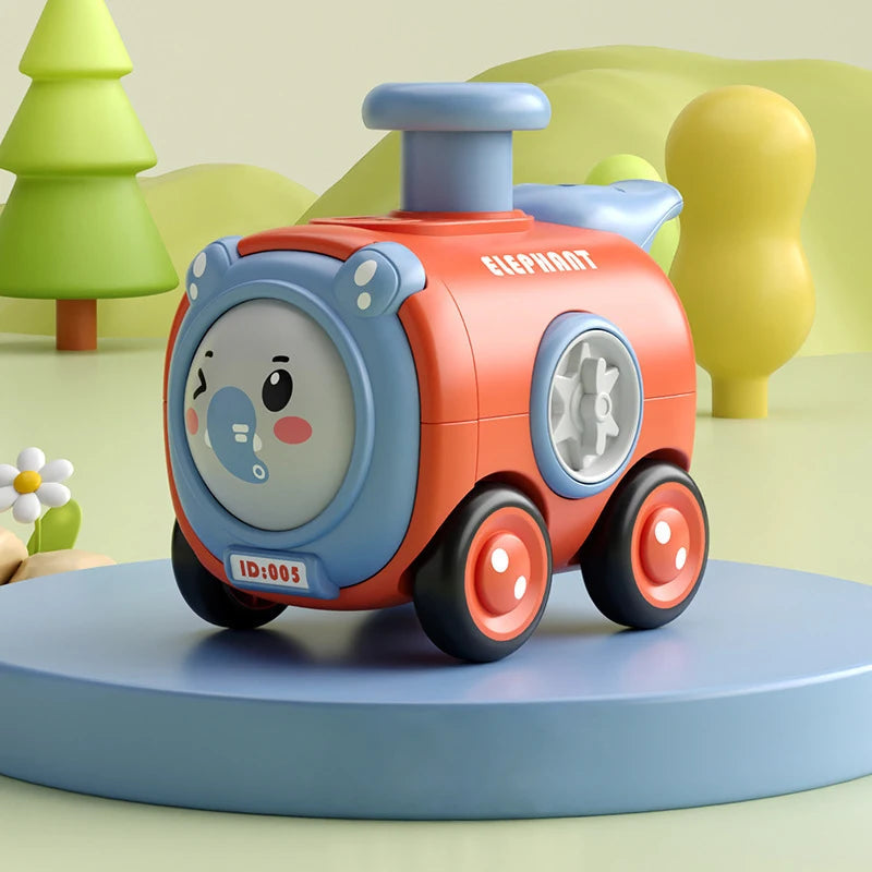 TrackMates – Speelgoedtrein met dierenthema, gezichtsveranderende functie en fluit-uitbreiding