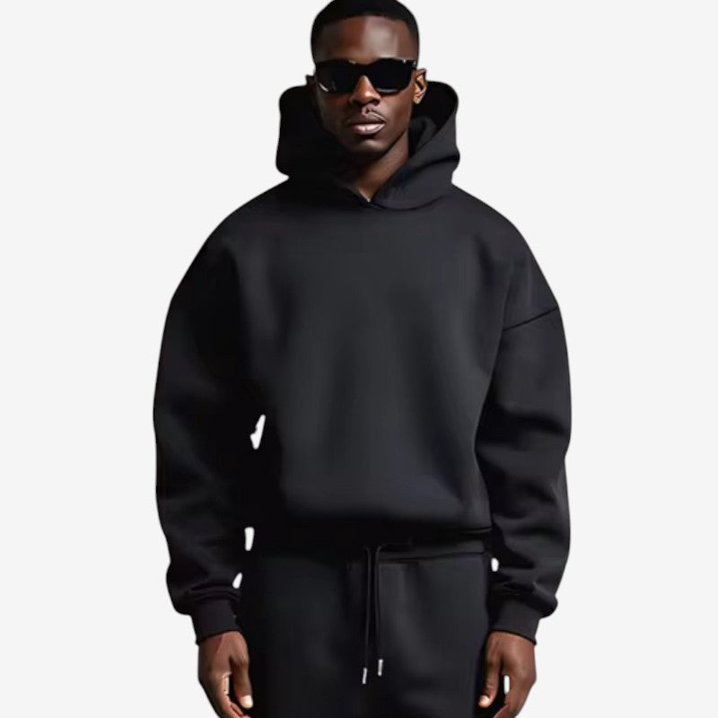 Nicholas – Tweedelige Set met Lange Mouwen Hoodie en Wijd Pijp Broek