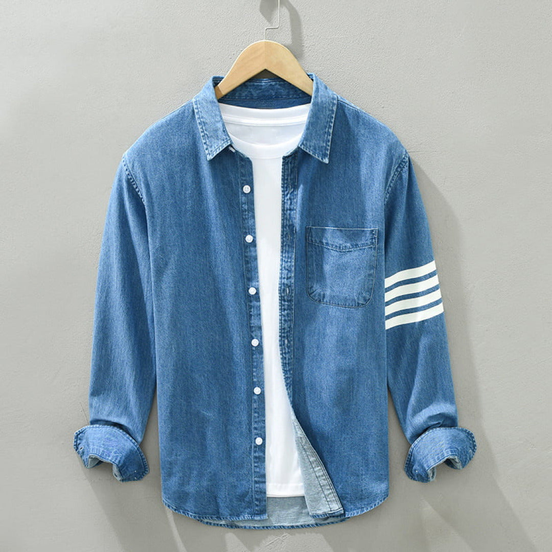 Variant image for Joachim - Elegant Gestreept Poloshirt Heren met Lange Mouwen-11