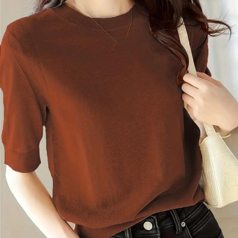 Maisonne - Luchtige Zomerse Ronde Hals Pullover met Comfortabele Pasvorm-1