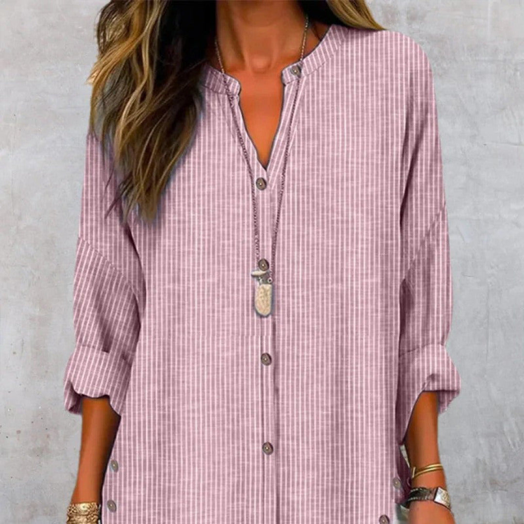 Una - Tijdloos Gestreept Zomer T-Shirt voor Dames-1