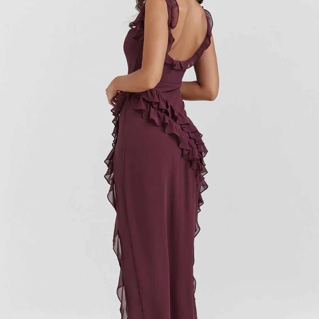 Liesl - Elegante Luchtige Zomerjurk Dames met Vloeiende Snit-2