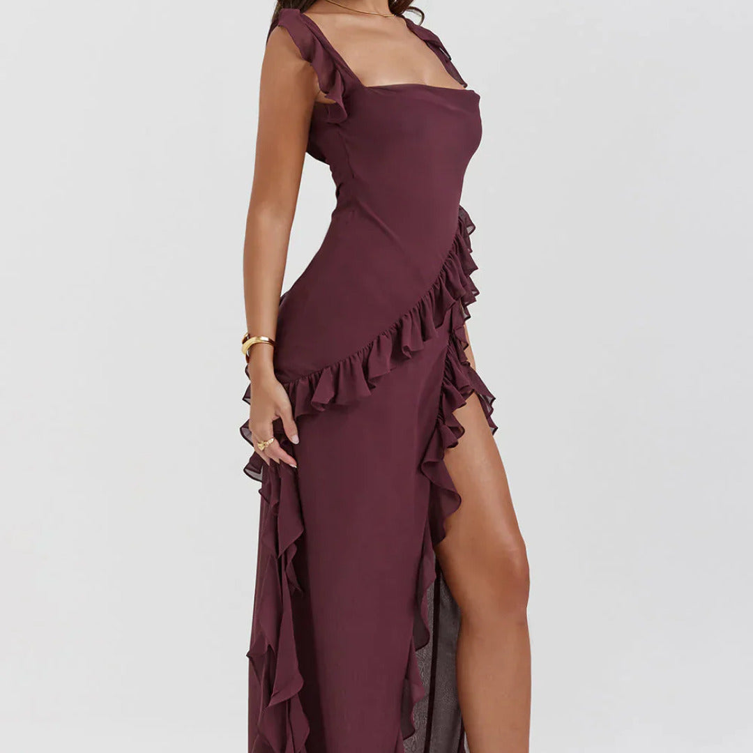 Liesl - Elegante Luchtige Zomerjurk Dames met Vloeiende Snit-3