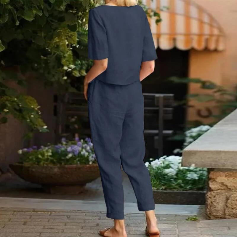 Ottilie - Comfortabele Casual Twinset met Trendy Design-2