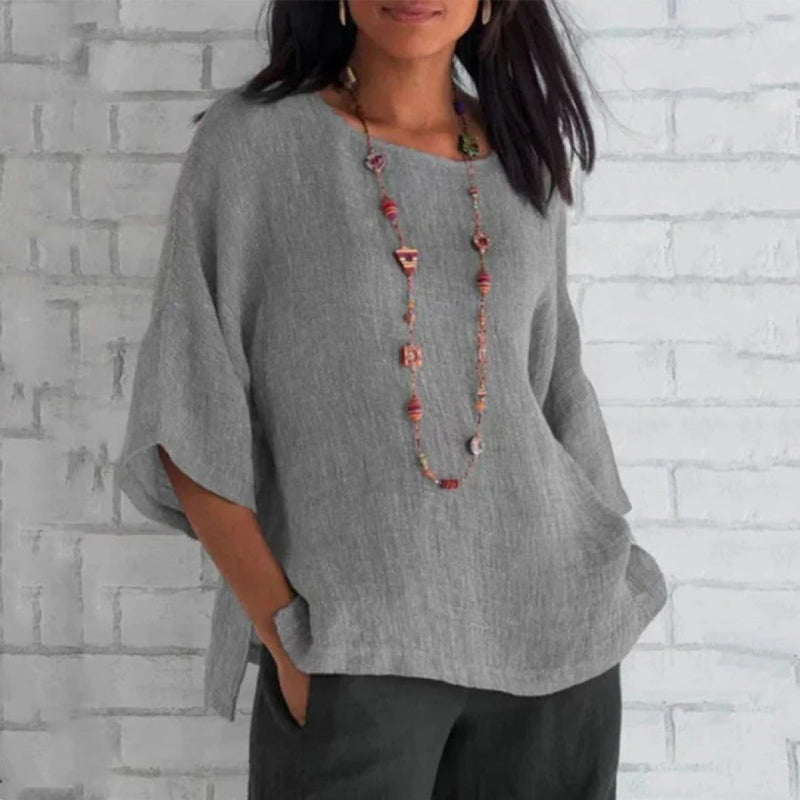 Jeanne - Stijlvol Elegant Zomer Shirt met Uniek Ontwerp voor Dames-3
