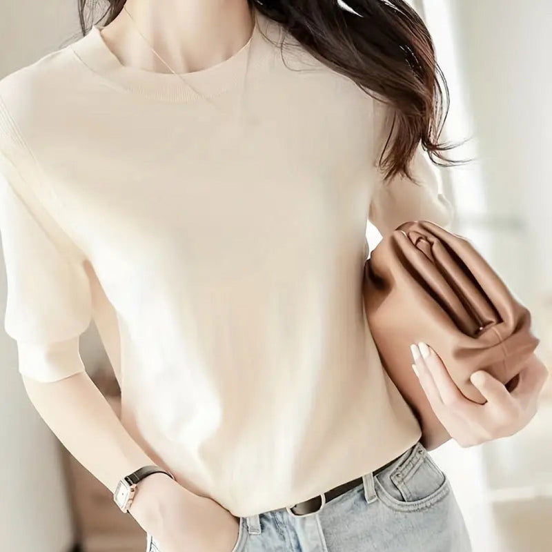 Maisonne - Luchtige Zomerse Ronde Hals Pullover met Comfortabele Pasvorm-4