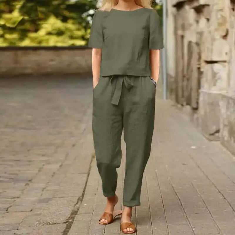 Ottilie - Comfortabele Casual Twinset met Trendy Design-4