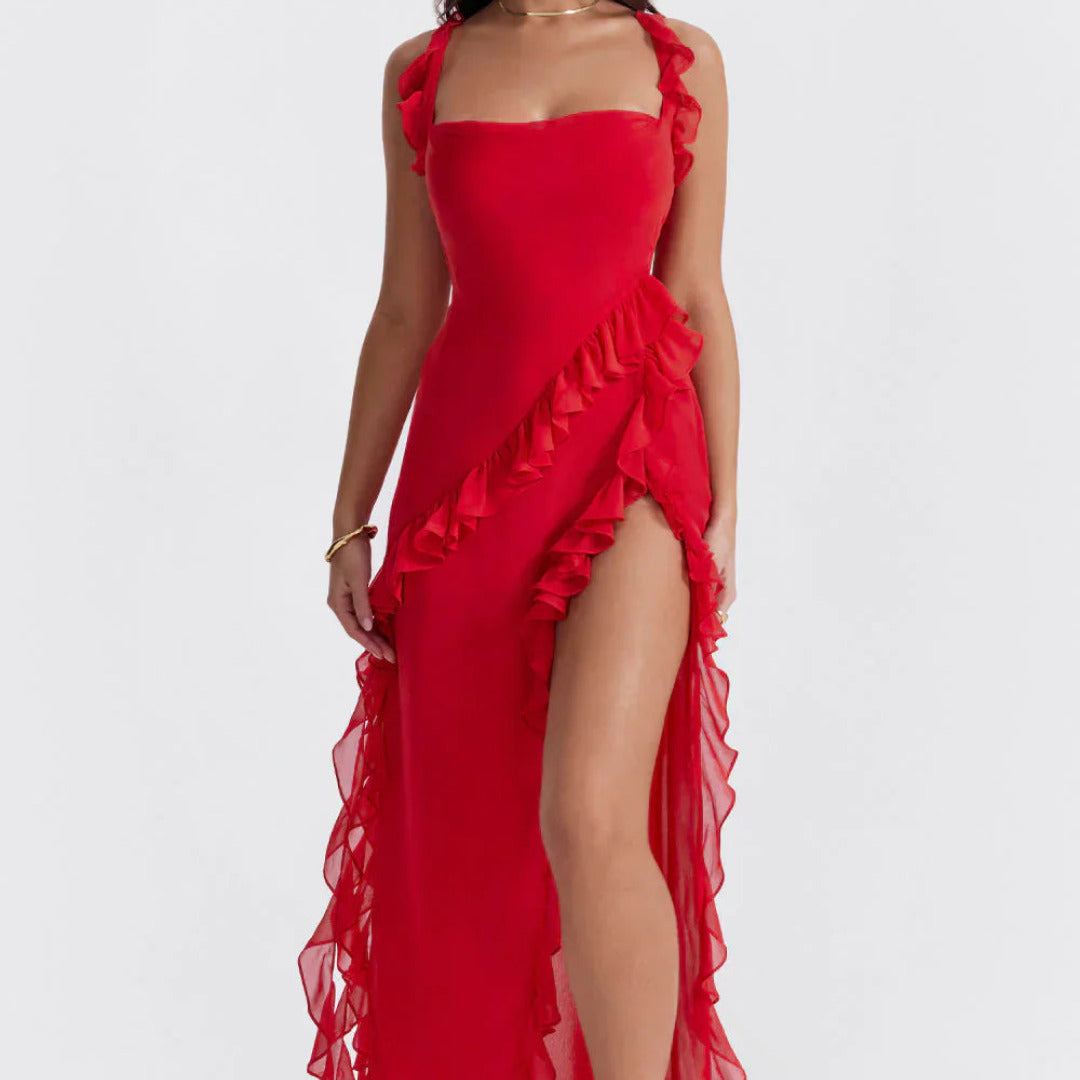 Liesl - Elegante Luchtige Zomerjurk Dames met Vloeiende Snit-5