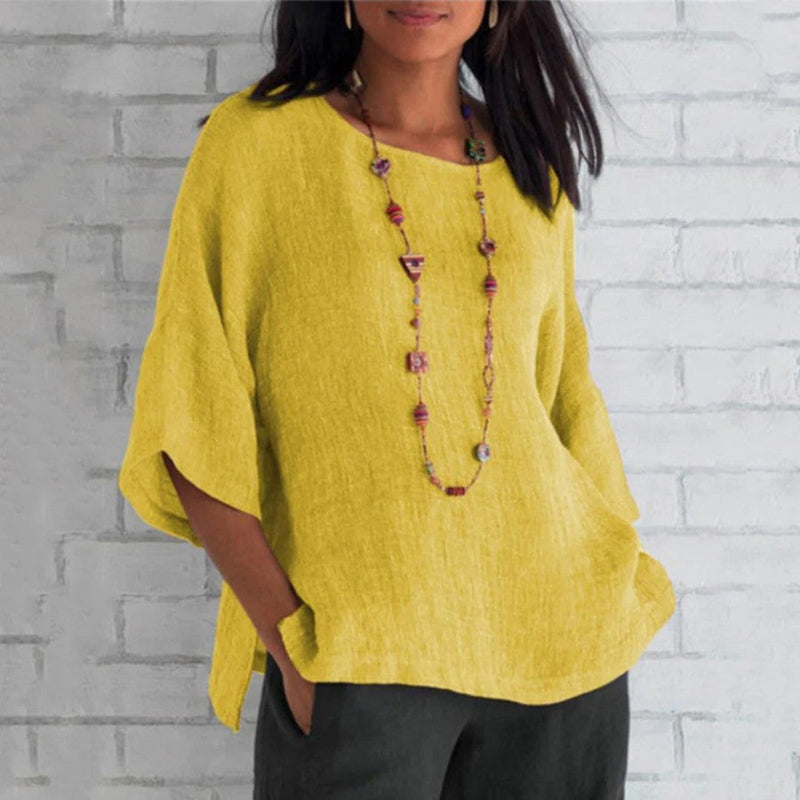 Jeanne - Stijlvol Elegant Zomer Shirt met Uniek Ontwerp voor Dames-4