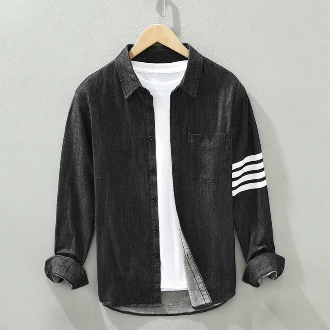 Variant image for Joachim - Elegant Gestreept Poloshirt Heren met Lange Mouwen-6