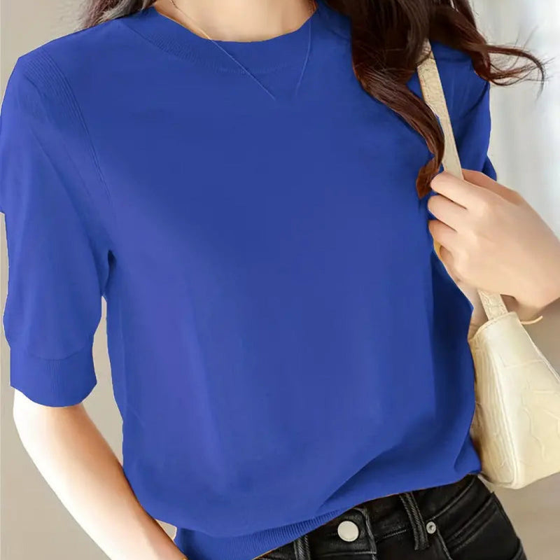 Variant image for Maisonne - Luchtige Zomerse Ronde Hals Pullover met Comfortabele Pasvorm-65