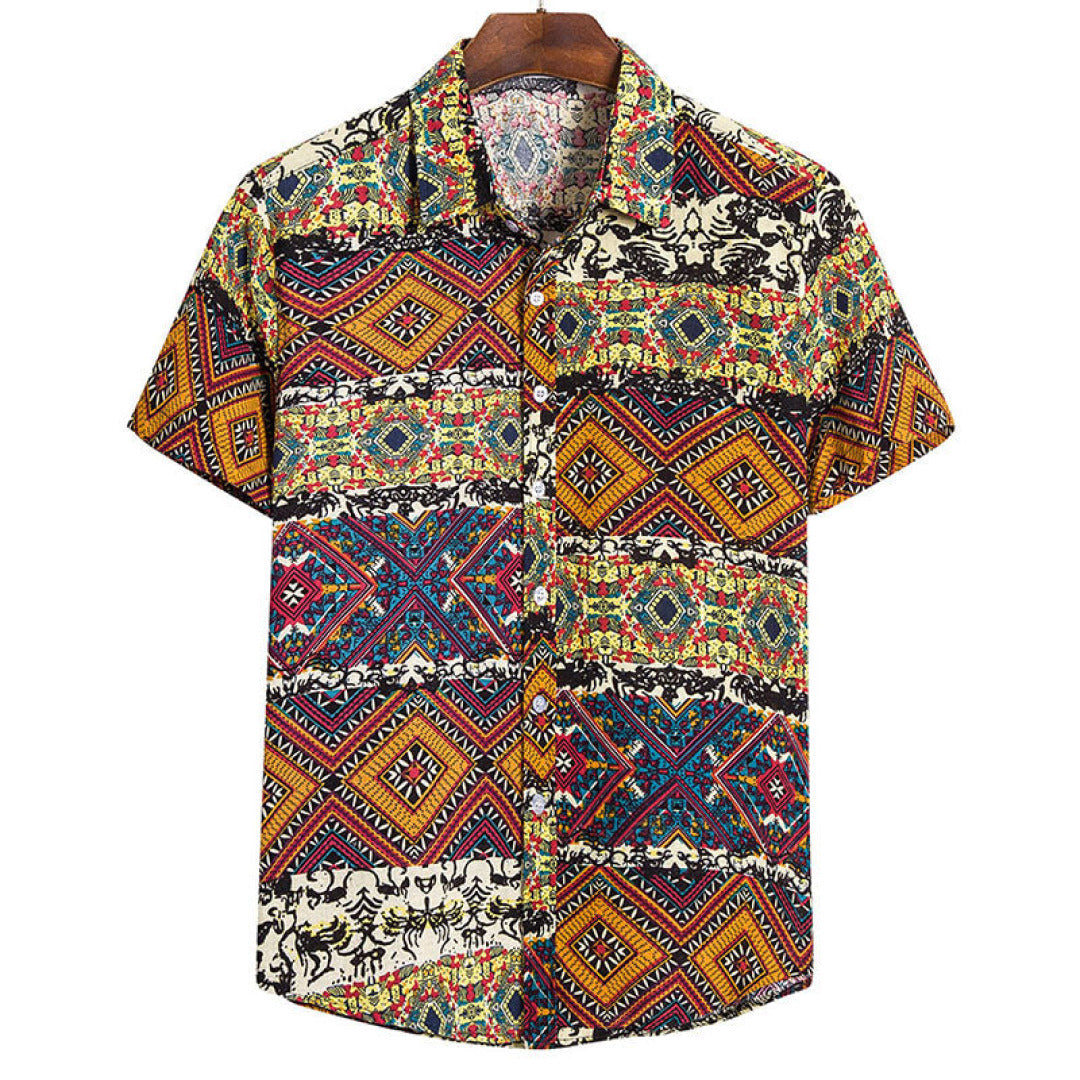 Variant image for Jaroslav - Elegant Vintage Korte Mouw Poloshirt Heren-1