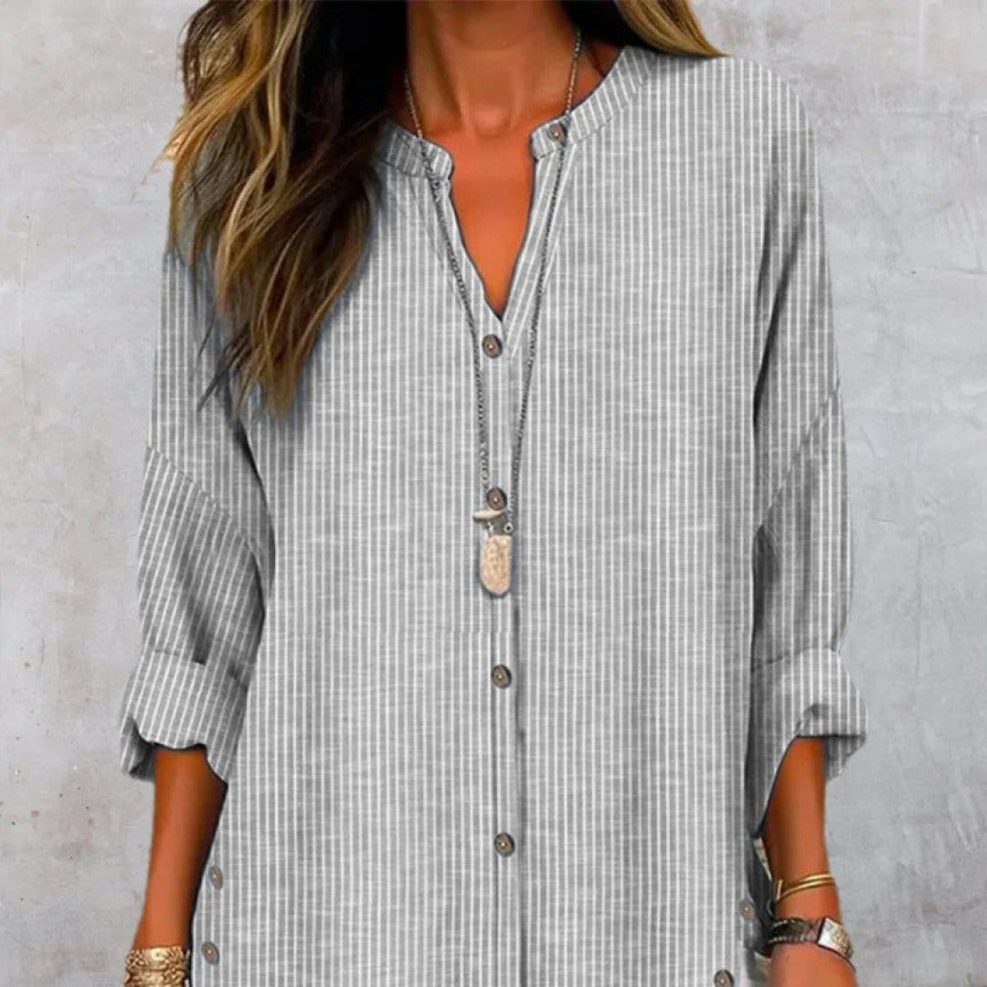 Una - Tijdloos Gestreept Zomer T-Shirt voor Dames-2