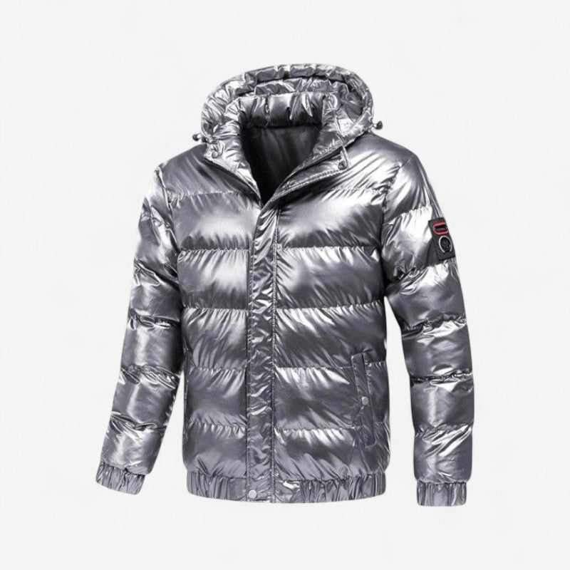 Jameson – Lange Mouw Gewatteerde Jas met Capuchon en Zijzakken