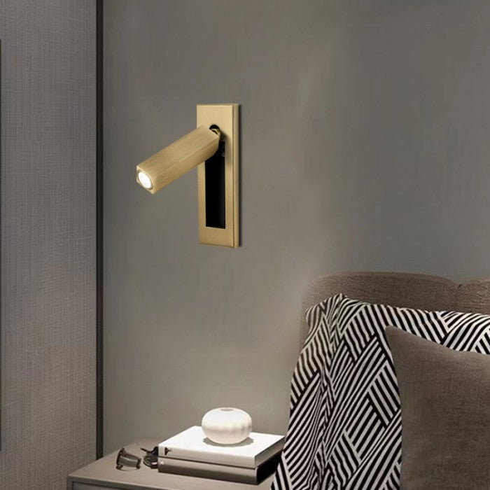 NovaGlow - Moderne wandlamp met verstelbare lichtbundel en handige uitschuifbare schakelaar