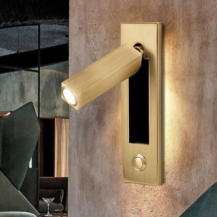 NovaGlow - Moderne wandlamp met verstelbare lichtbundel en handige uitschuifbare schakelaar