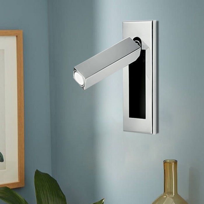 NovaGlow - Moderne wandlamp met verstelbare lichtbundel en handige uitschuifbare schakelaar