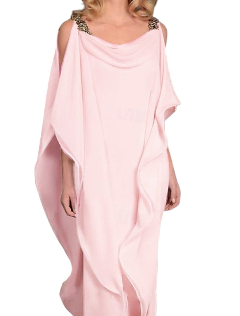 Seraphina - Vloeiende maxi jurk met open schouders