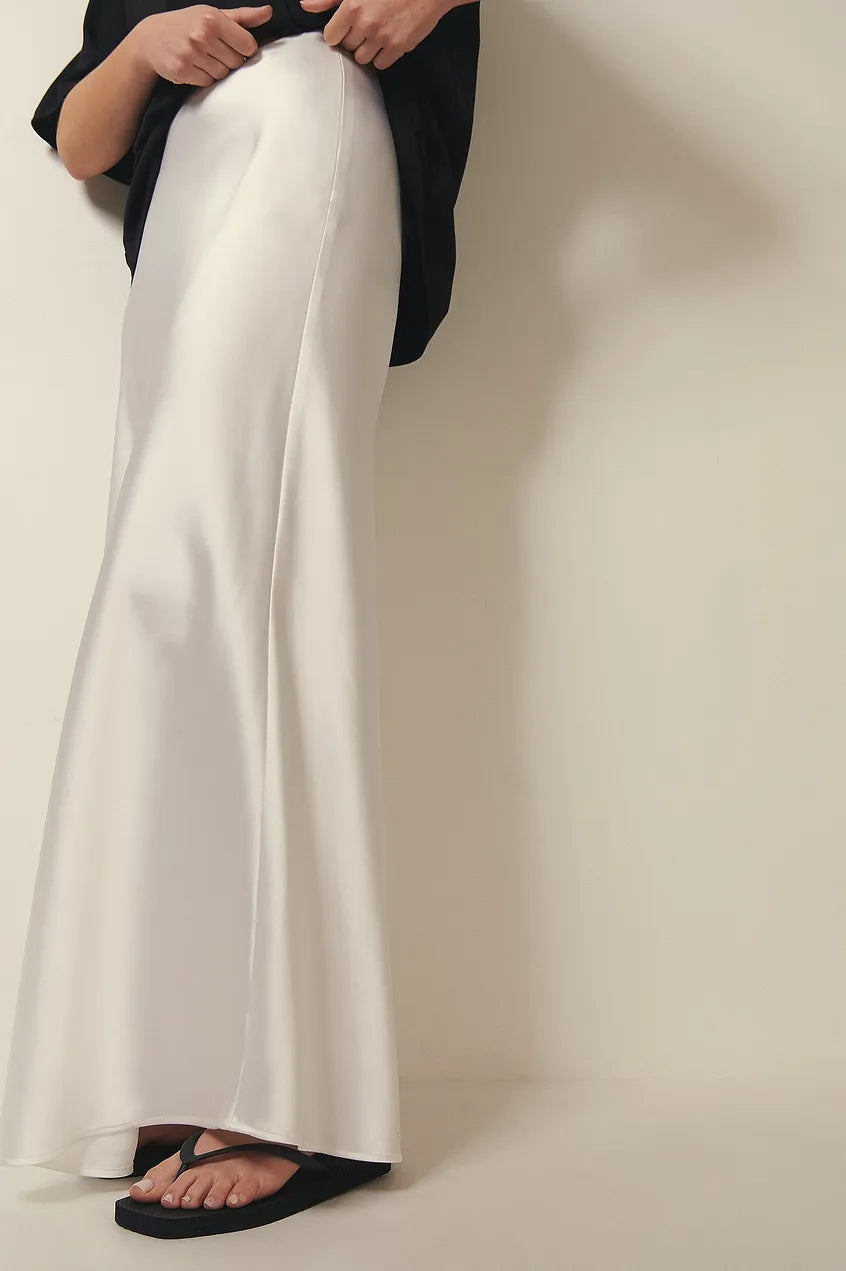 Rozi - Elegante High-Waisted Maxi Rok met Vloeiend Ontwerp