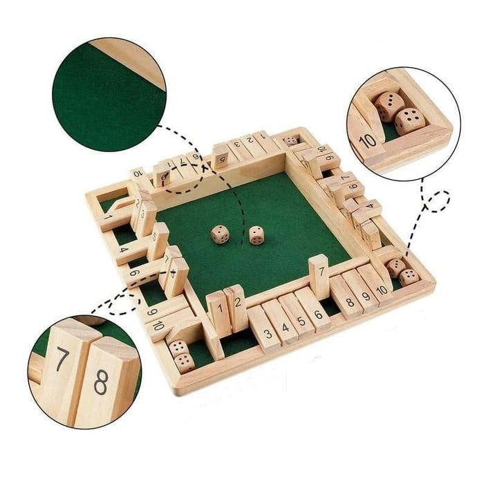 CloseBox - Strategiespel met houten dobbelstenen voor plezier en leren