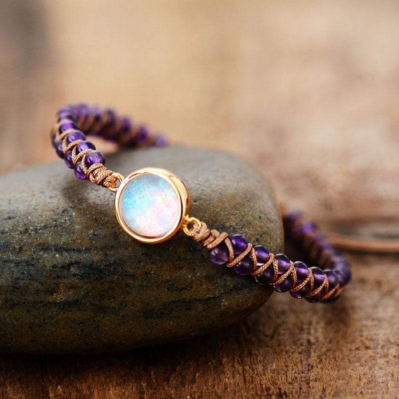 WristMate - Stijlvolle armband met accenten van natuursteen en een rustgevend gelaagd kralenontwerp