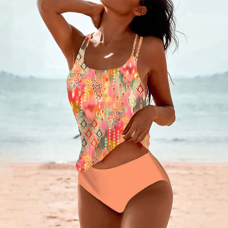 Solara – Trendy tweedelige tankiniset met levendige prints en stijlvolle pasvorm