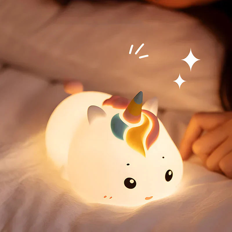 UnicornGlow - Kawaii Eenhoorn Touch Nachtlampje voor meisjes