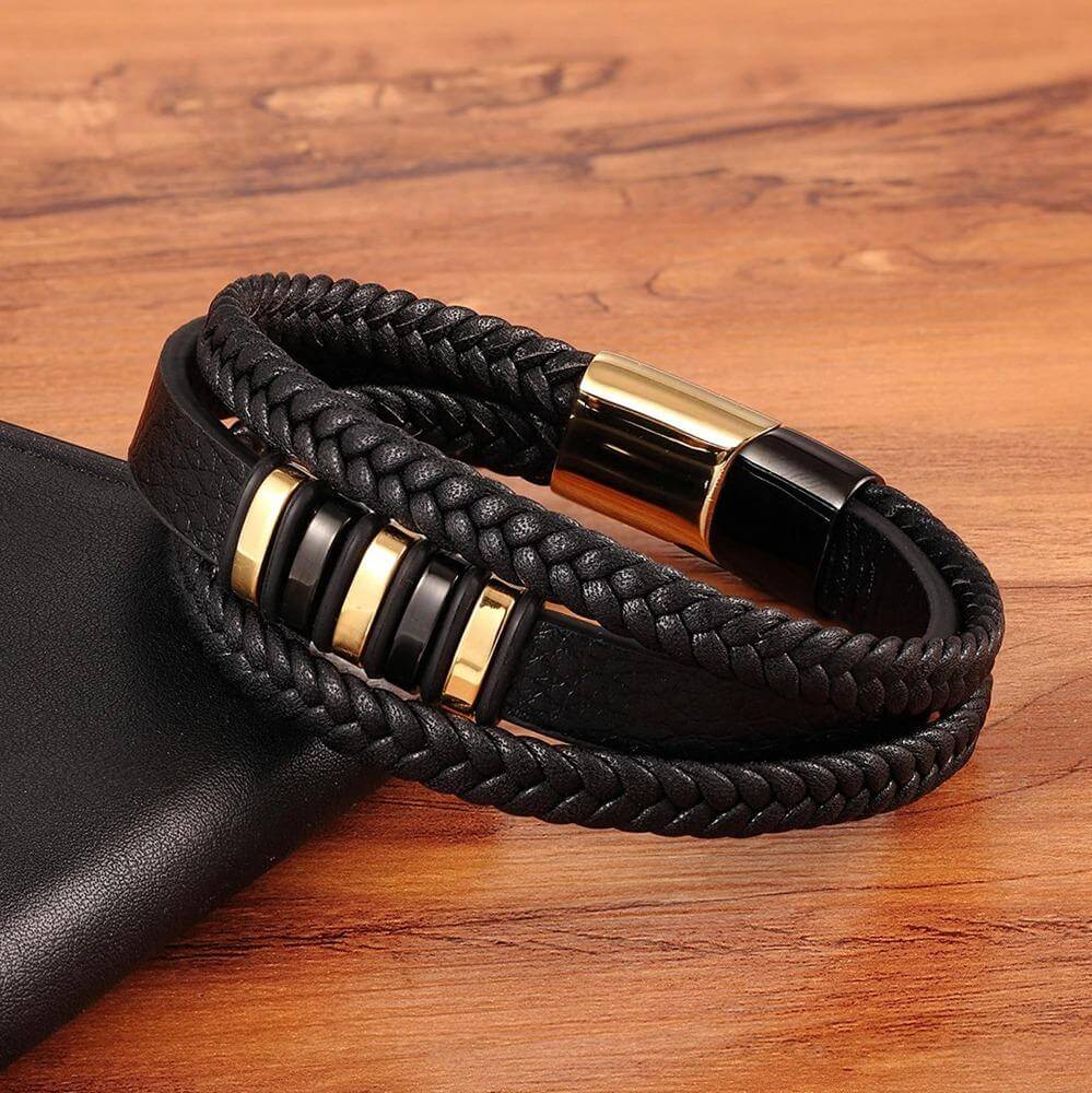 Logan - Slanke herenarmband met magnetische sluiting