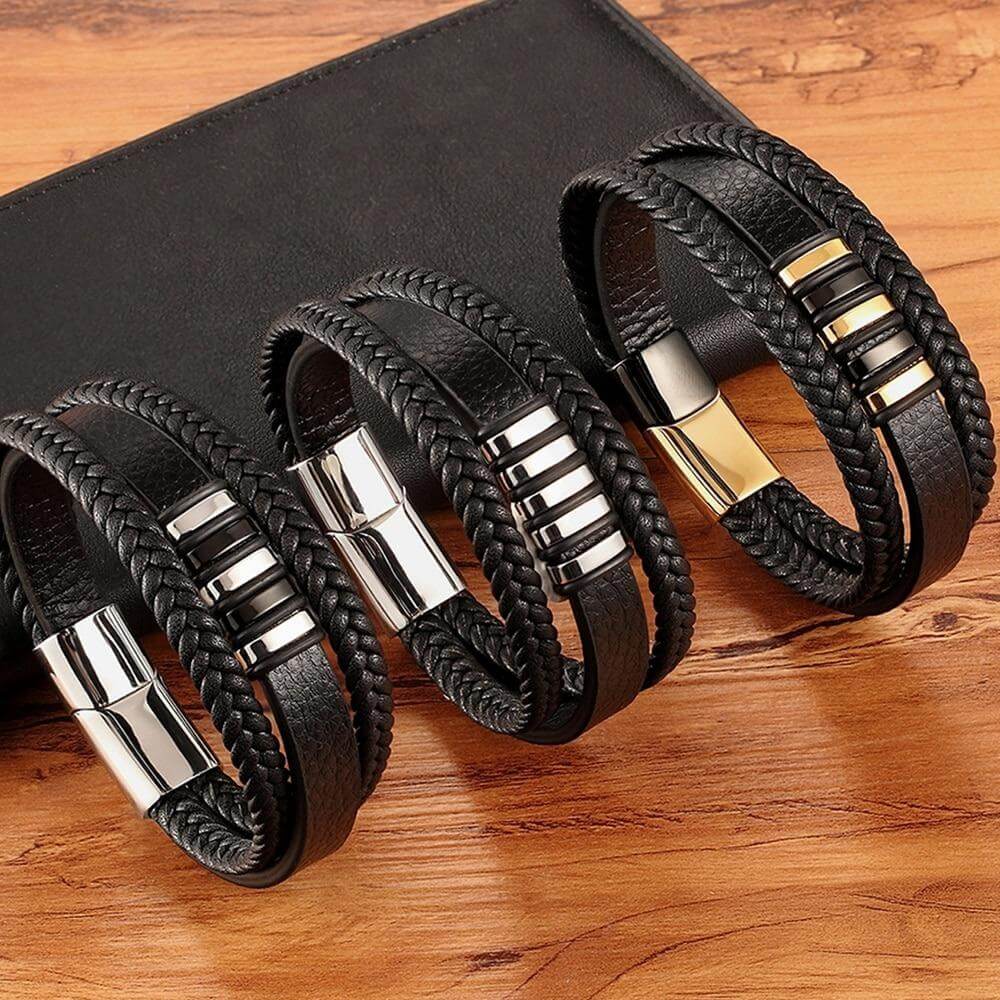 Logan - Slanke herenarmband met magnetische sluiting