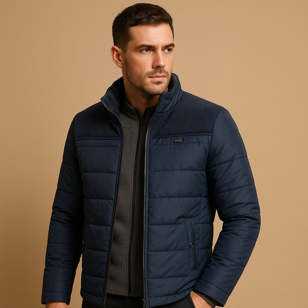 Aiden – Fleece Jas met Lange Mouwen en Opstaande Kraag