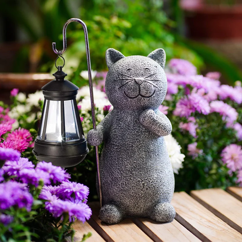 EnchantedKitty - Grillig tuinbeeld met weerbestendig ontwerp