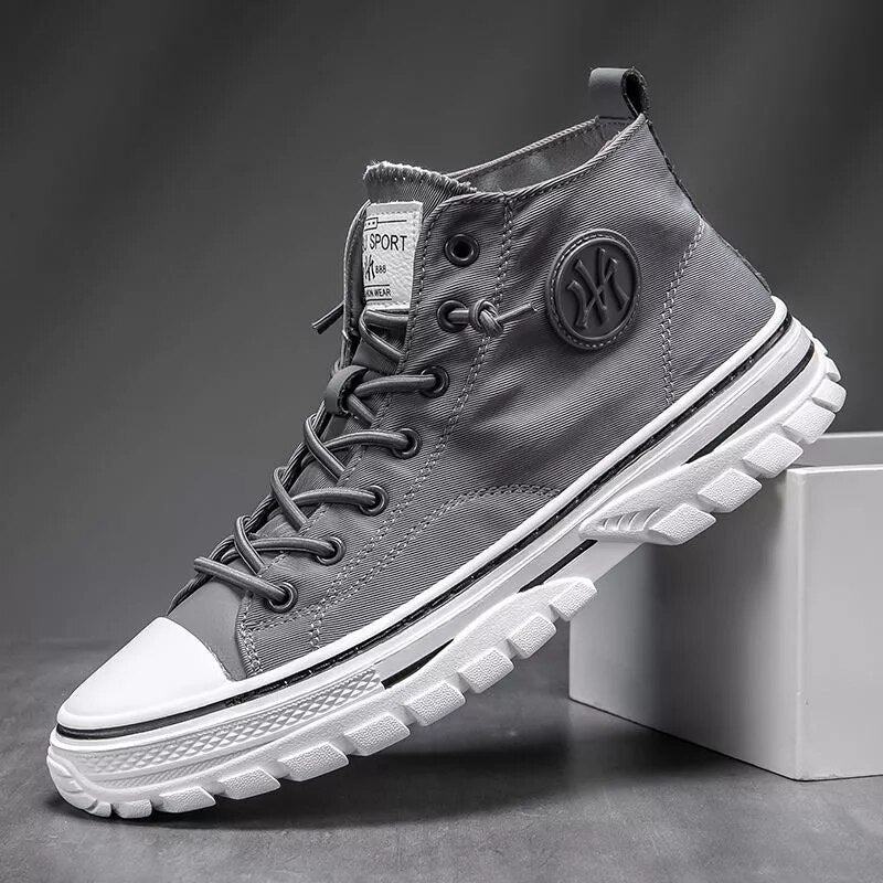 Max - Stijlvolle hoge sneakers met contraststiksels voor een sportieve look