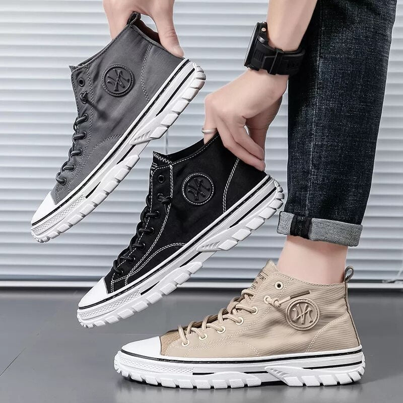 Max - Stijlvolle hoge sneakers met contraststiksels voor een sportieve look