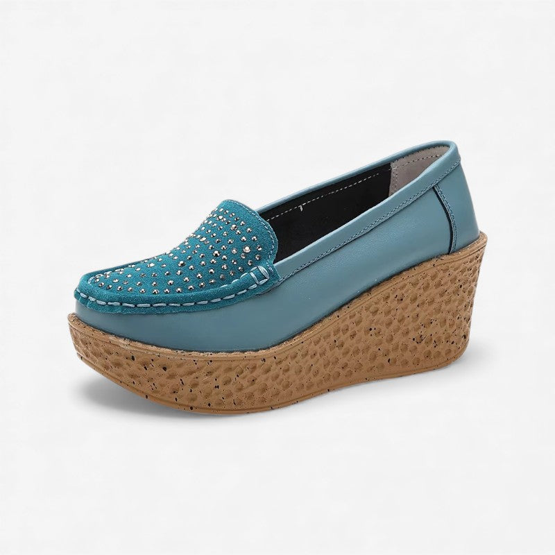 Kyra – Ronde Neus Schoenen met Instap en Antislipontwerp