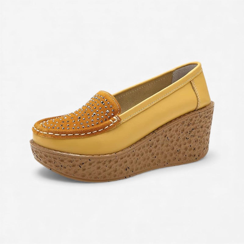 Kyra – Ronde Neus Schoenen met Instap en Antislipontwerp