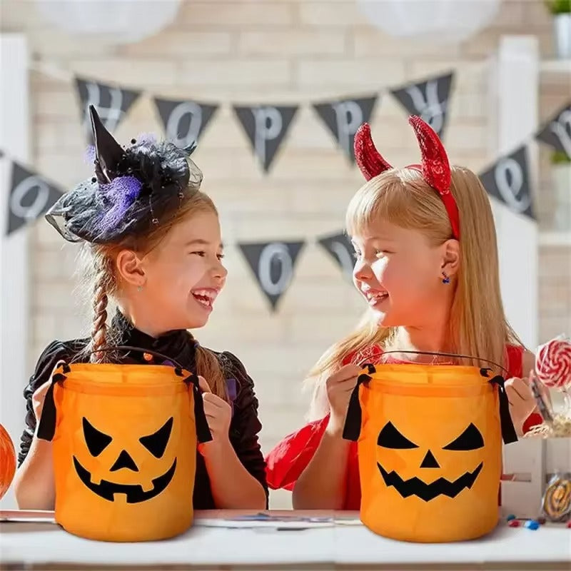 GlowTote – LED pompoen snoepmand voor Halloween decoratie