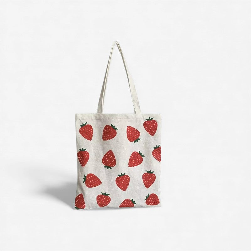 Veerle – Bedrukte Tote Bag met Handvatten en Ritssluiting