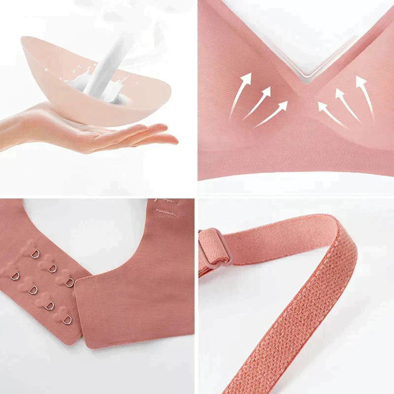 Lena - Draadloze V-hals Bralette met naadloze pasvorm en verstelbare bandjes