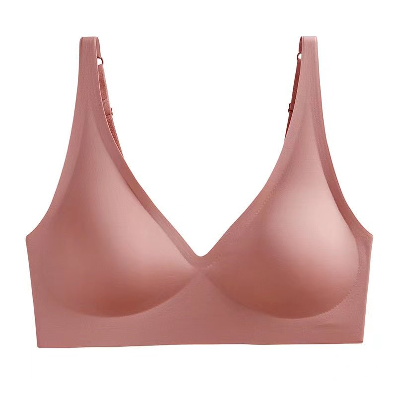 Lena - Draadloze V-hals Bralette met naadloze pasvorm en verstelbare bandjes