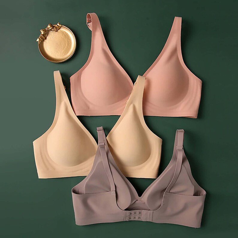 Lena - Draadloze V-hals Bralette met naadloze pasvorm en verstelbare bandjes