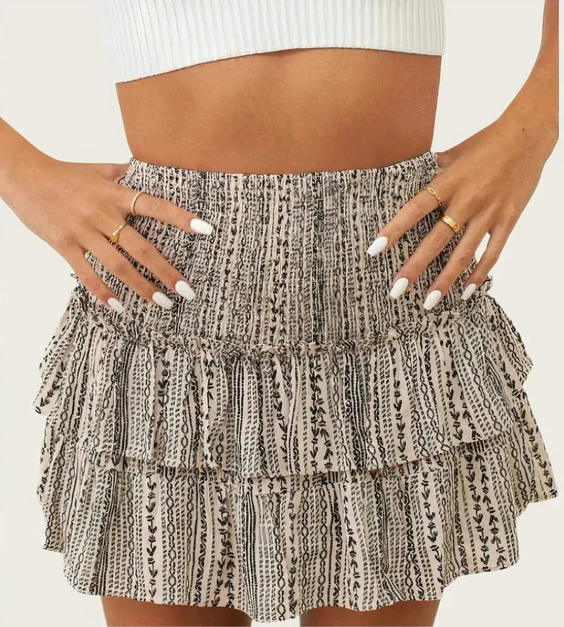 Lila - Chique top met taps toelopende rok