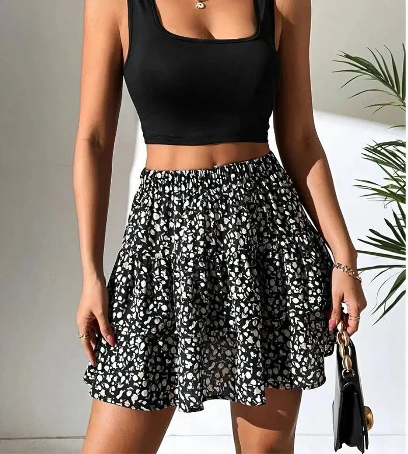 Lila - Chique top met taps toelopende rok