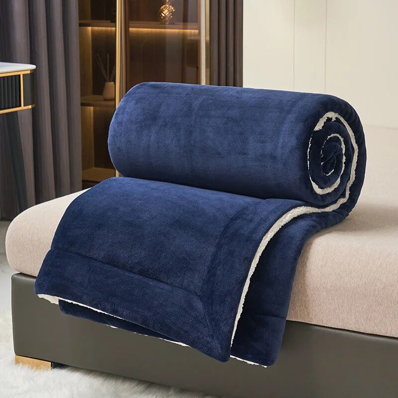 CloudWrap - Ultrazachte fleece deken met pluche Sherpa voering voor behaaglijk comfort