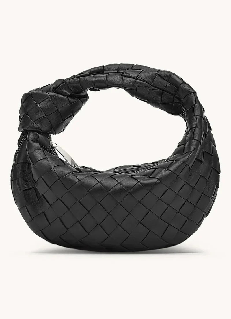 Velora - Trendy handtas met geknoopt handvat en ritssluiting