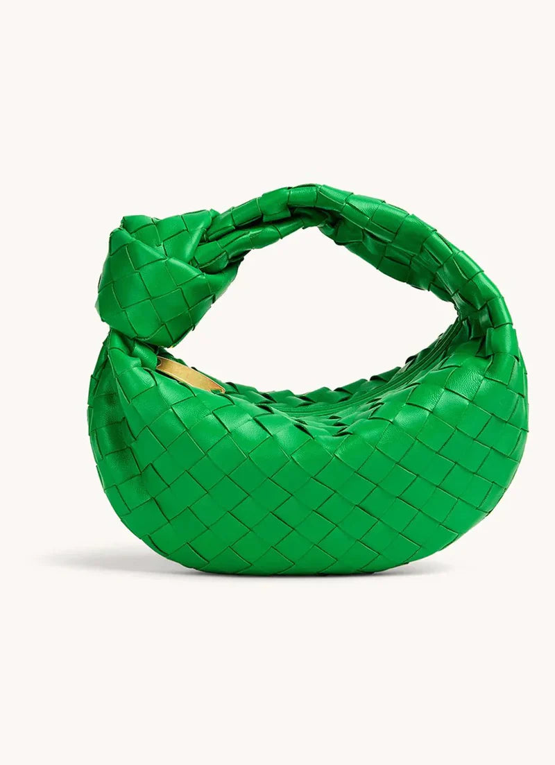 Velora - Trendy handtas met geknoopt handvat en ritssluiting