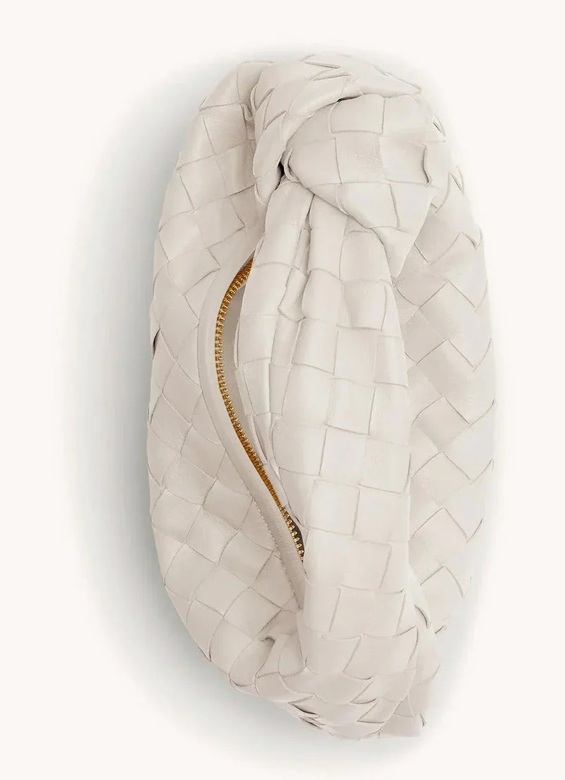 Velora - Trendy handtas met geknoopt handvat en ritssluiting